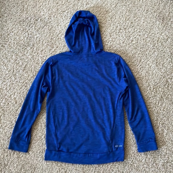 Boys NIKE ‘DRI-FIT’ Long Sleeve Short with Hoodie - Size M - Picture 3 of 7
